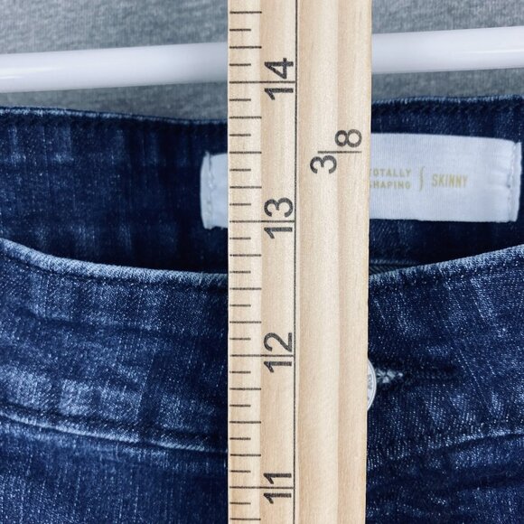 Signature Levi Strauss Women Blue Jeans Sz 26L Shaping Skinny Stretch High Rise - Picture 10 of 11